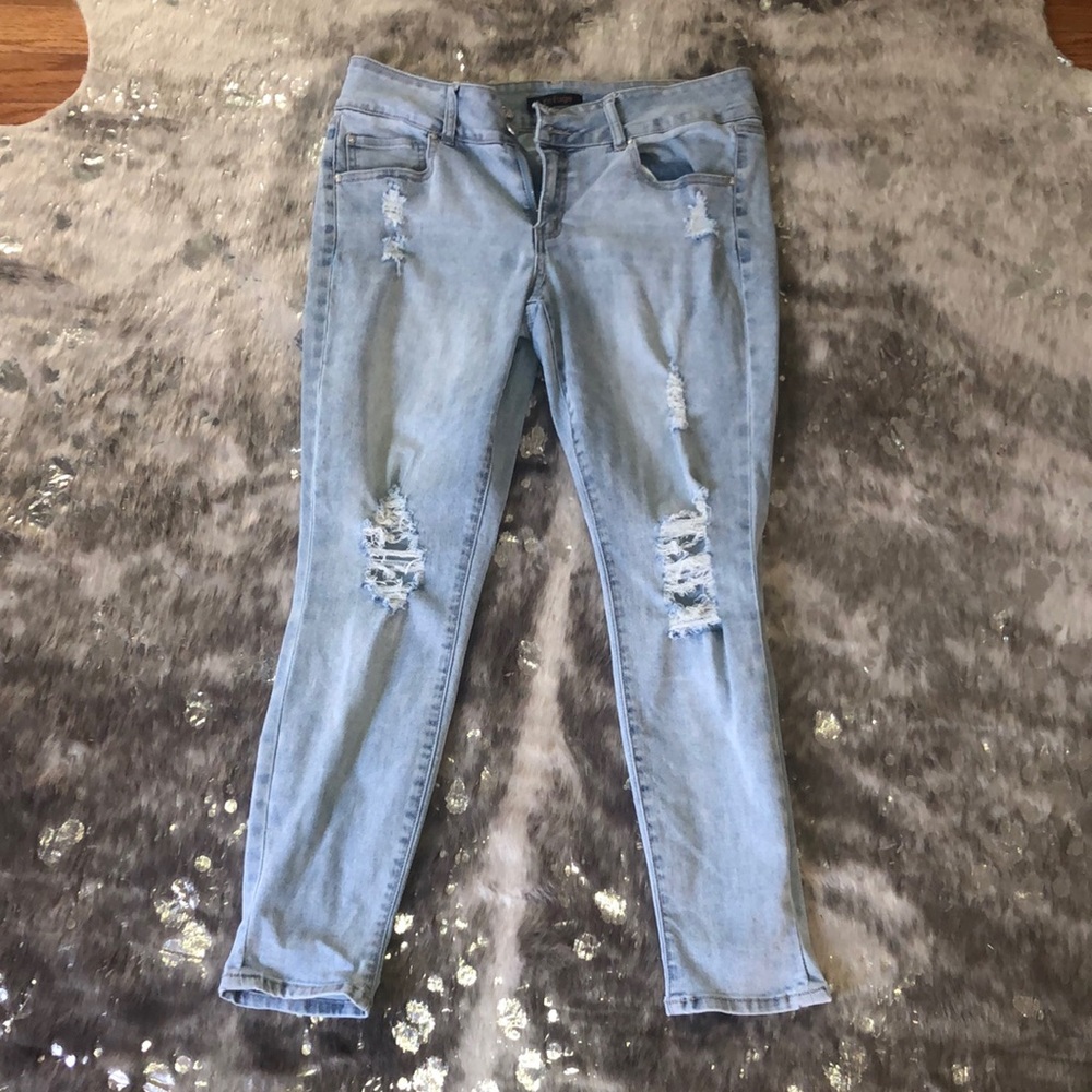 Light blue jeans